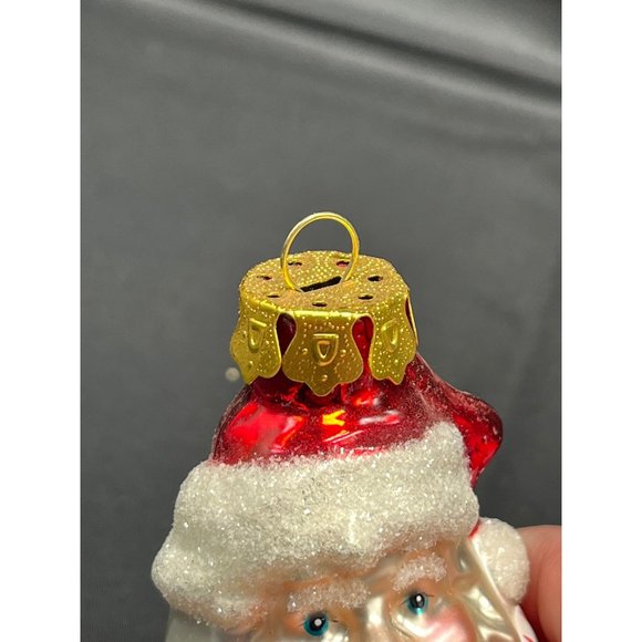 Blown Glass Santa Christmas Ornament Holiday Presents Unmarked - Picture 5 of 6